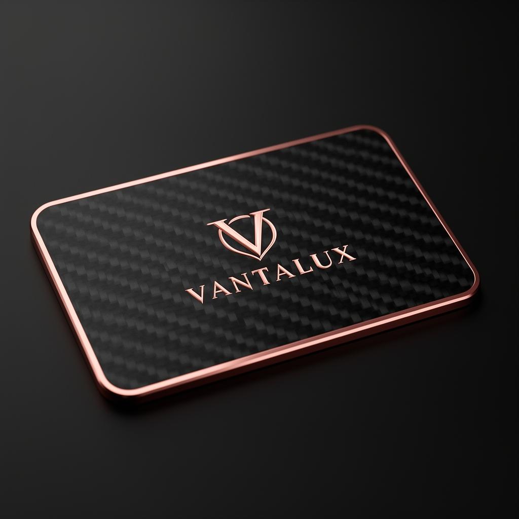 Carbon Black Metal Cards